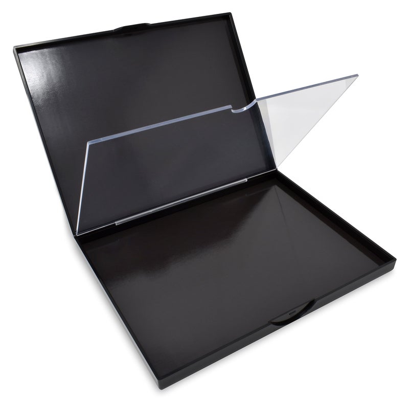 Adept Cosmetics The Adept Palette in Singularity Black - Double Sided Magnetic Empty Palette with Divider, Holds Over 100 Single Round Standard Sized Eyeshadow Pans, Hardshell Case - Image 1