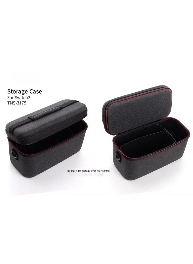 Carrying Case for Switch 2 Portable Storage Bag Shockproof EVA Hard Shell Protective Case Card Pouch Box for Nintendo Switch 2 Multi-Functional Storage Bag, Hard Shell Crossbody Bag for Console - Image 3