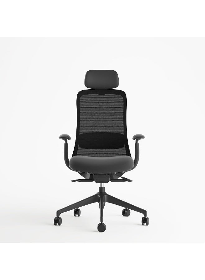 Navodesk NIO Ergonomic Chair, Premium, Office & Computer Chair with Lumbar Support, Adjustable Seat (All Black) - Image 1