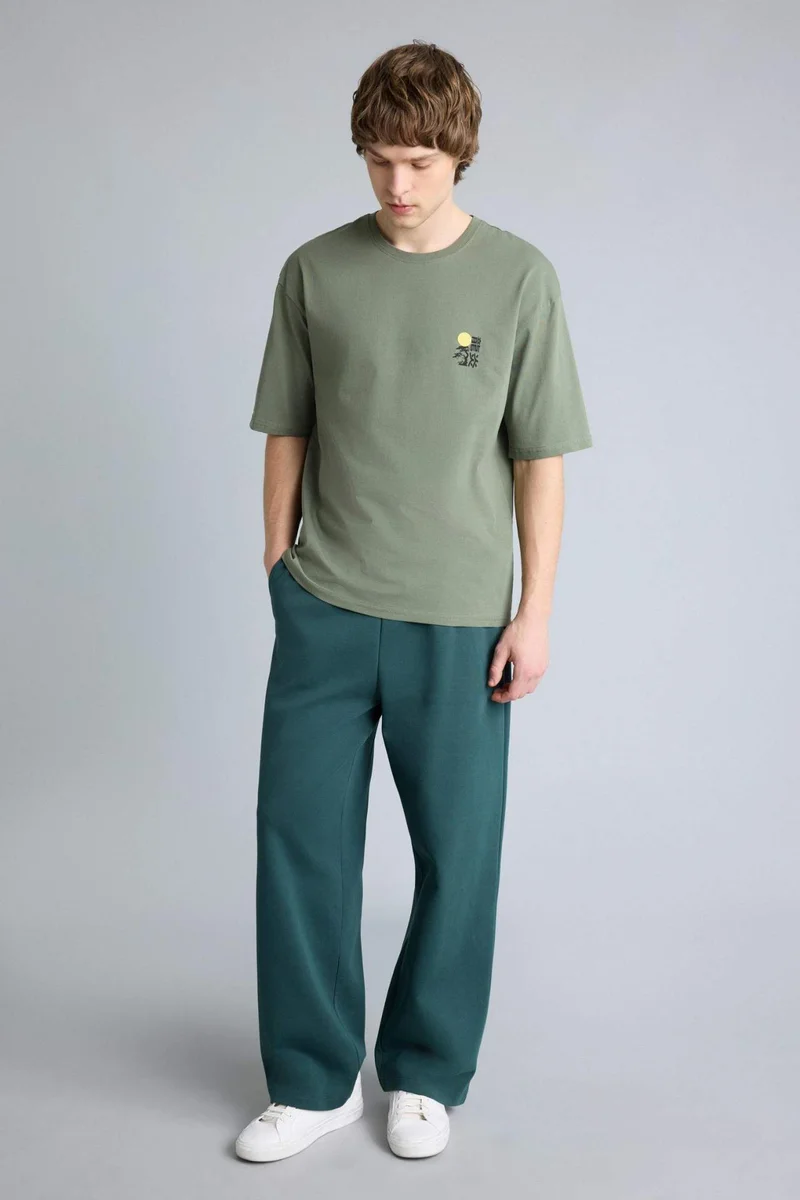ديفاكتو Baggy Fit Wide Leg Trousers