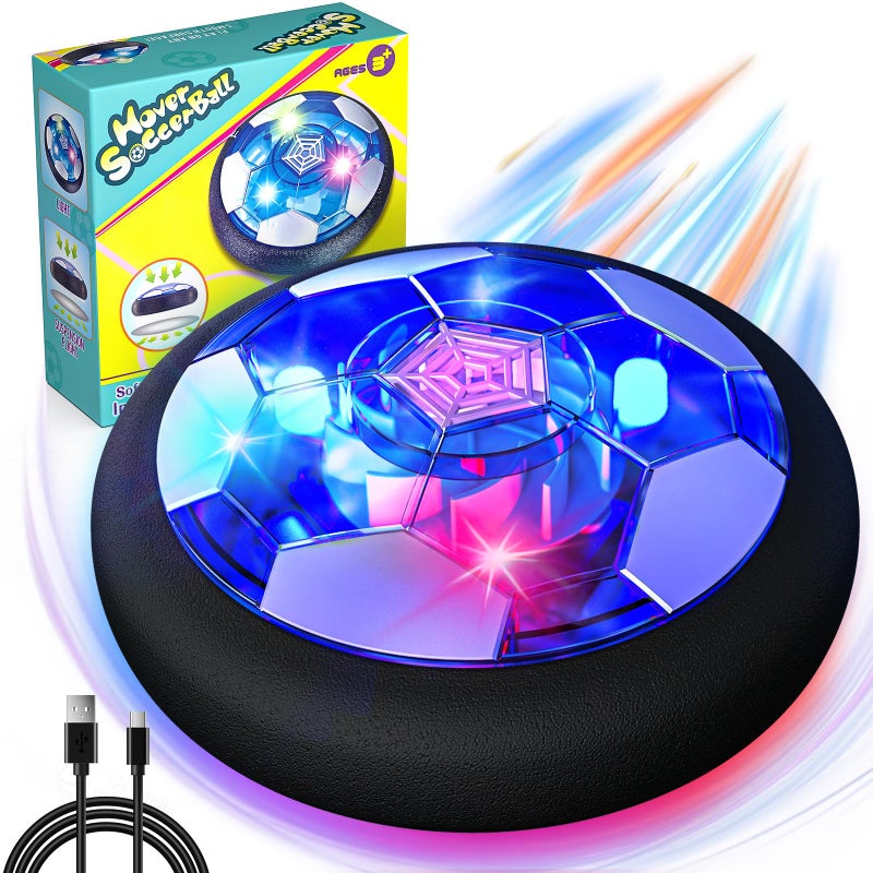Freecat Rechargeable Hover Soccer Ball for Kids - Boy Birthday Gifts Age 6, 7, 8, 9, 10, 11, 12 Year Old, Indoor Light-Up Air Power Floating Soccer Ball Boy Toys for Kids Age 4-6, 6-8, 8-12 - Image 1