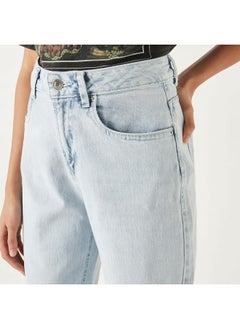 Lee Cooper Lee Cooper Solid Straight Fit Jeans with Pockets  - Image 4