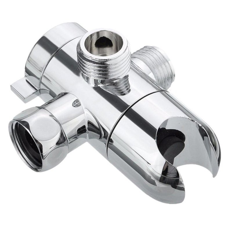 3-Way Shower Diverter Valve Solid Premium ABS Construction - Easy Angle Tightening Installation Shower Diverter Valve for Bathroom Shower System Replacement, RV Faucets And Garden Hose Attachments - Image 1