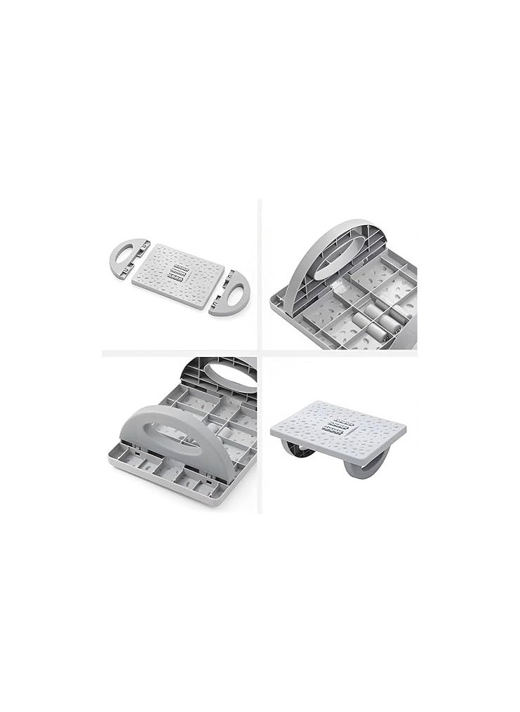 Rocking Foot Rest with Manual Massage Rollers (White)