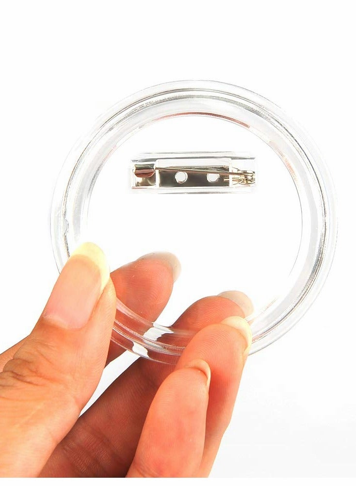 Excefore 2.4 inch Button Badge Clear Button Pin Badges Kit, for DIY Crafts and Children's Paper Craft Activities and More 30Pcs - Image 5