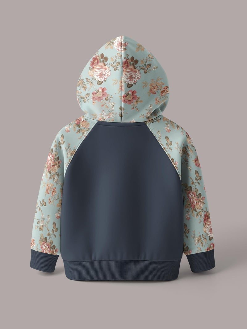 HELLCAT Trendy Cotton Blend Hoodie Sweatshirt for Girls - Pack of 1_Dark Grey_11-12Years - Image 3