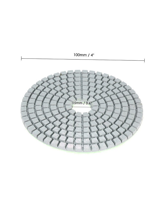 11pcs 4-inch Diamond Wet Polishing Pads Grinding Disc + 1pc Backing Pad for Granite Marble Stone Ceramic Tile Concrete  - Image 2