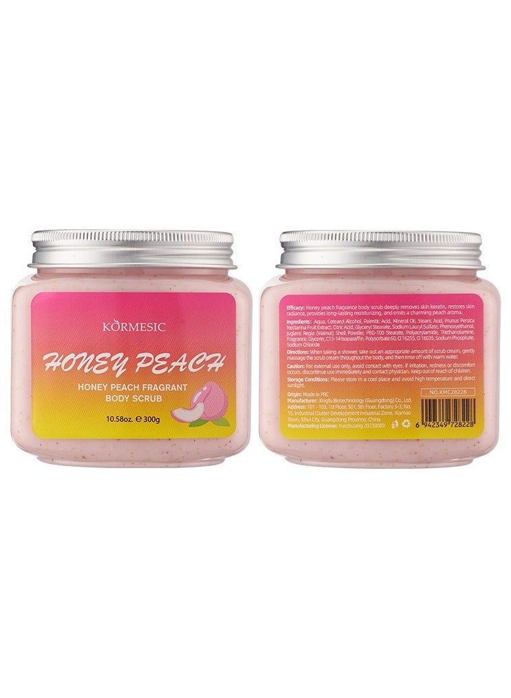 Kormesic Peach Body Scrub - Gentle Exfoliation & Skin Nourishment - Image 1