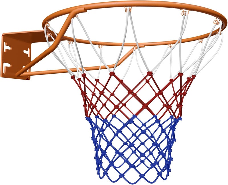 THUNDERBAY Reinforced Heavy Duty Breakaway Wall Mounted Basketball Rim,18 inch Basketball Rim Goal Replacement for Indoor Outdoor Walls - Image 1
