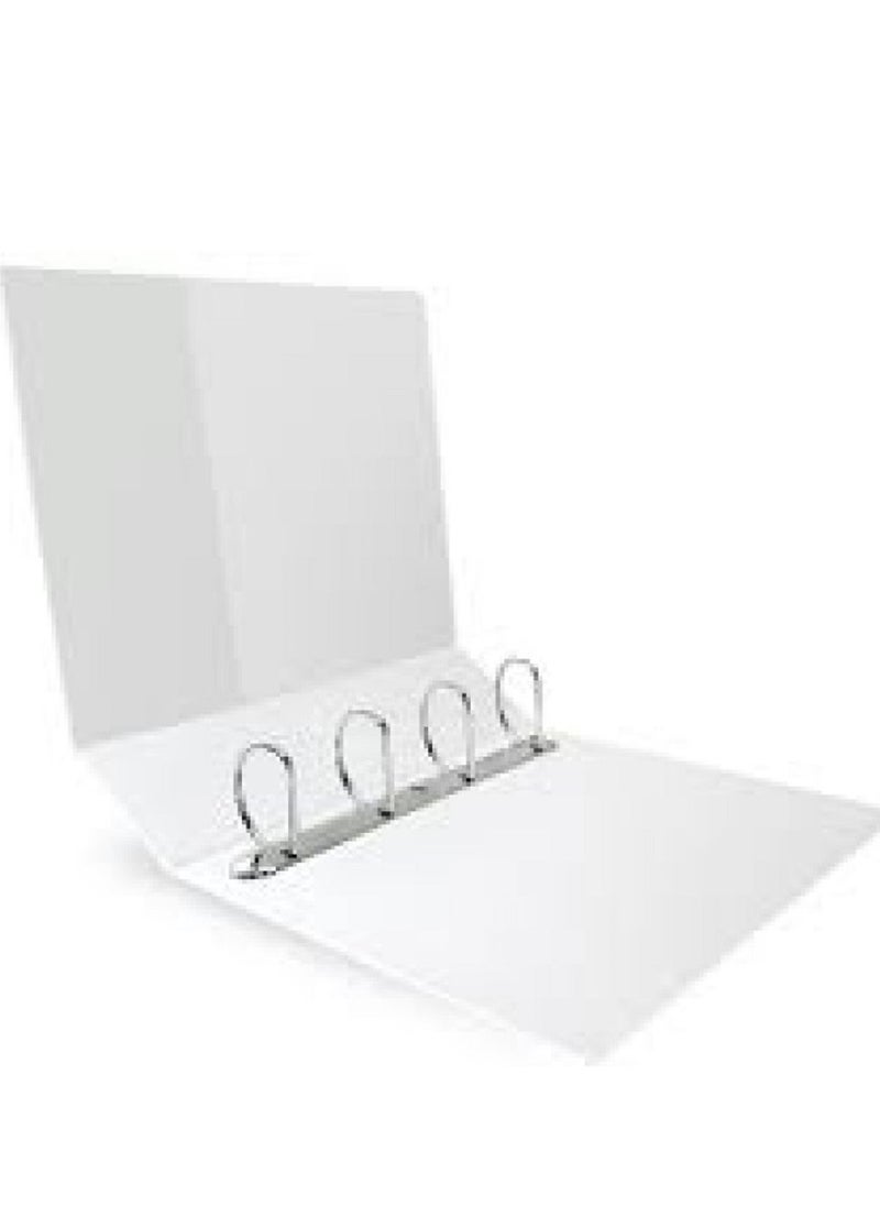 AL BAAZ - Ring Binder 4-ring 87mm Al Baaz AB-409 White - Image 1