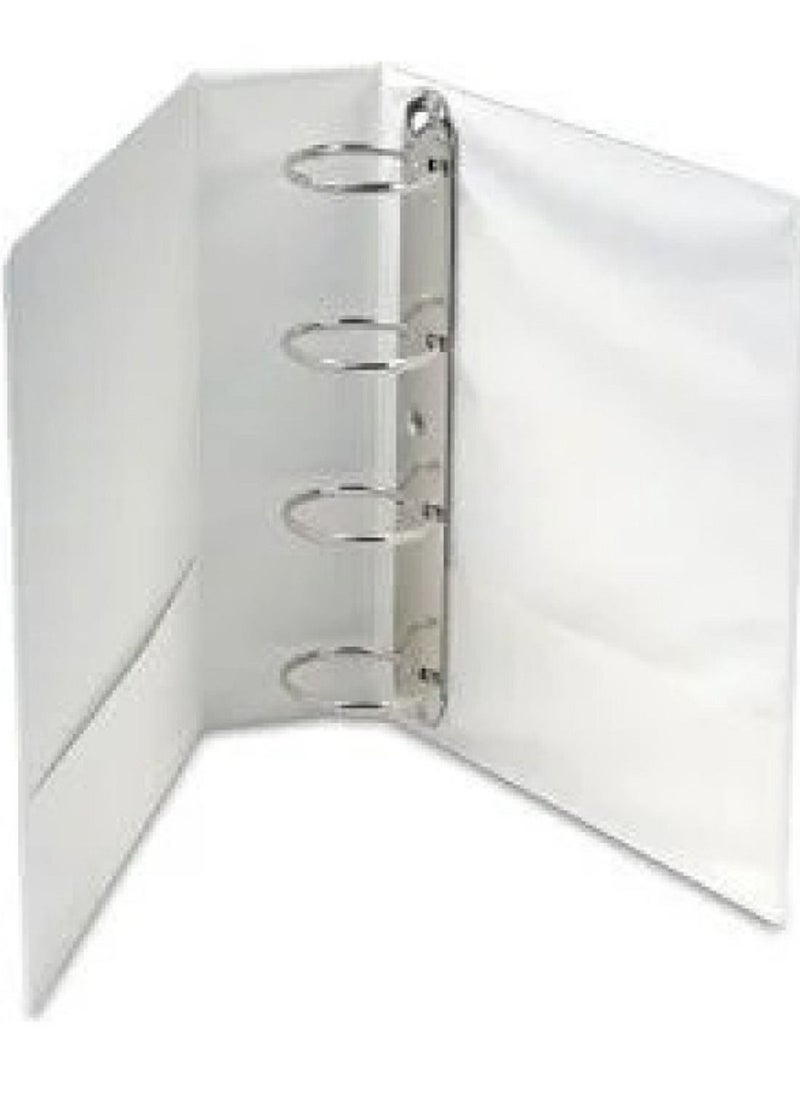 AL BAAZ - Ring Binder 4-ring 87mm Al Baaz AB-409 White - Image 1