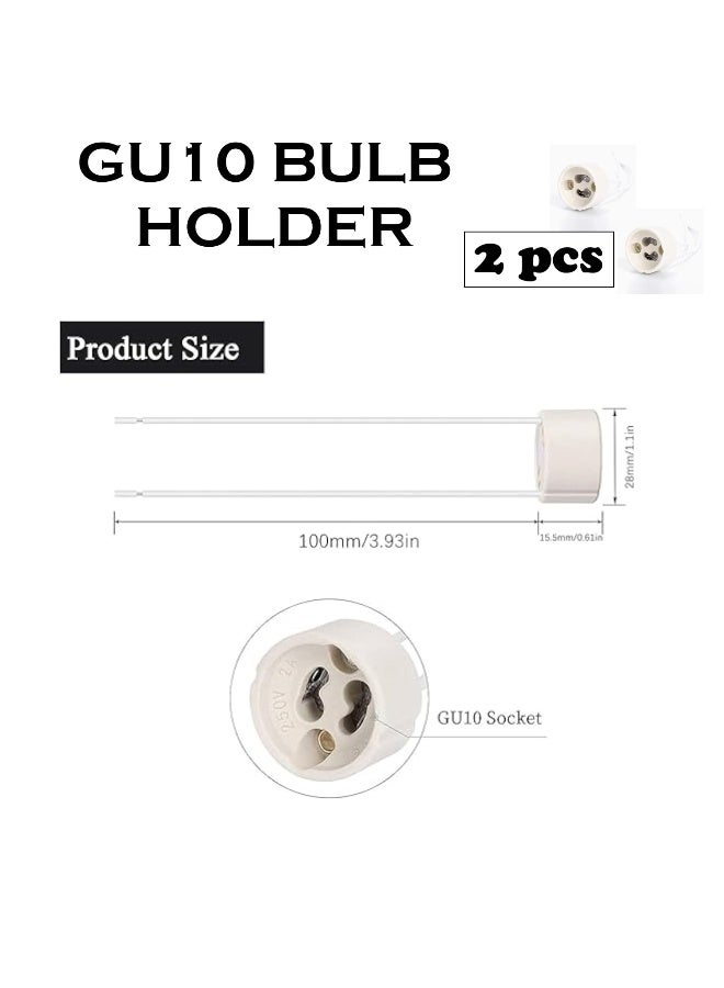 melfi Gu10 Ceramic Socket Lamp Holder Ensures Quality And Durability For Led And Halogen Bulbs - Image 2