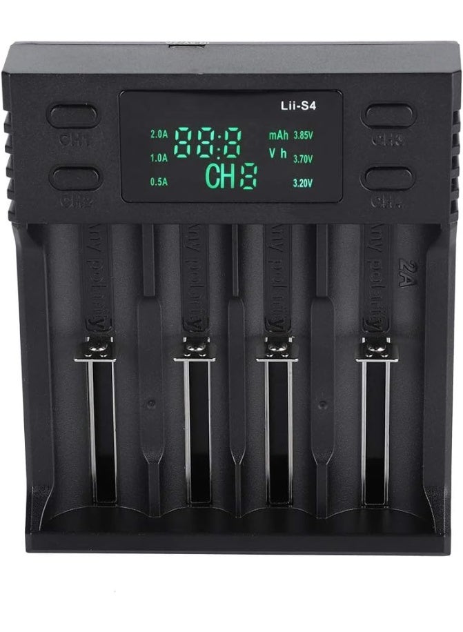 ليتوكالا شاحن بطارية عالمي LiitoKala Lii-S4 بشاشة LCD و4 فتحات - Image 1