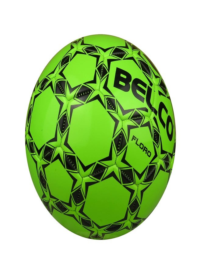 BELCO Florocent Green PVC Football Size 5, Soccer Ball for Match & Training - Image 2
