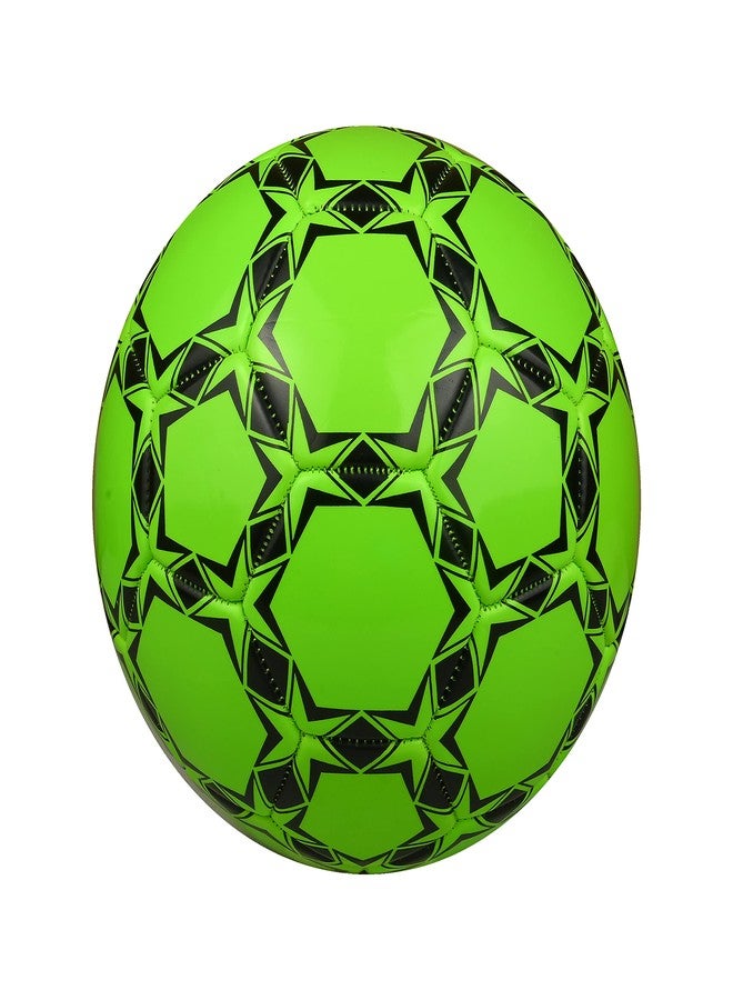 BELCO Florocent Green PVC Football Size 5, Soccer Ball for Match & Training - Image 3