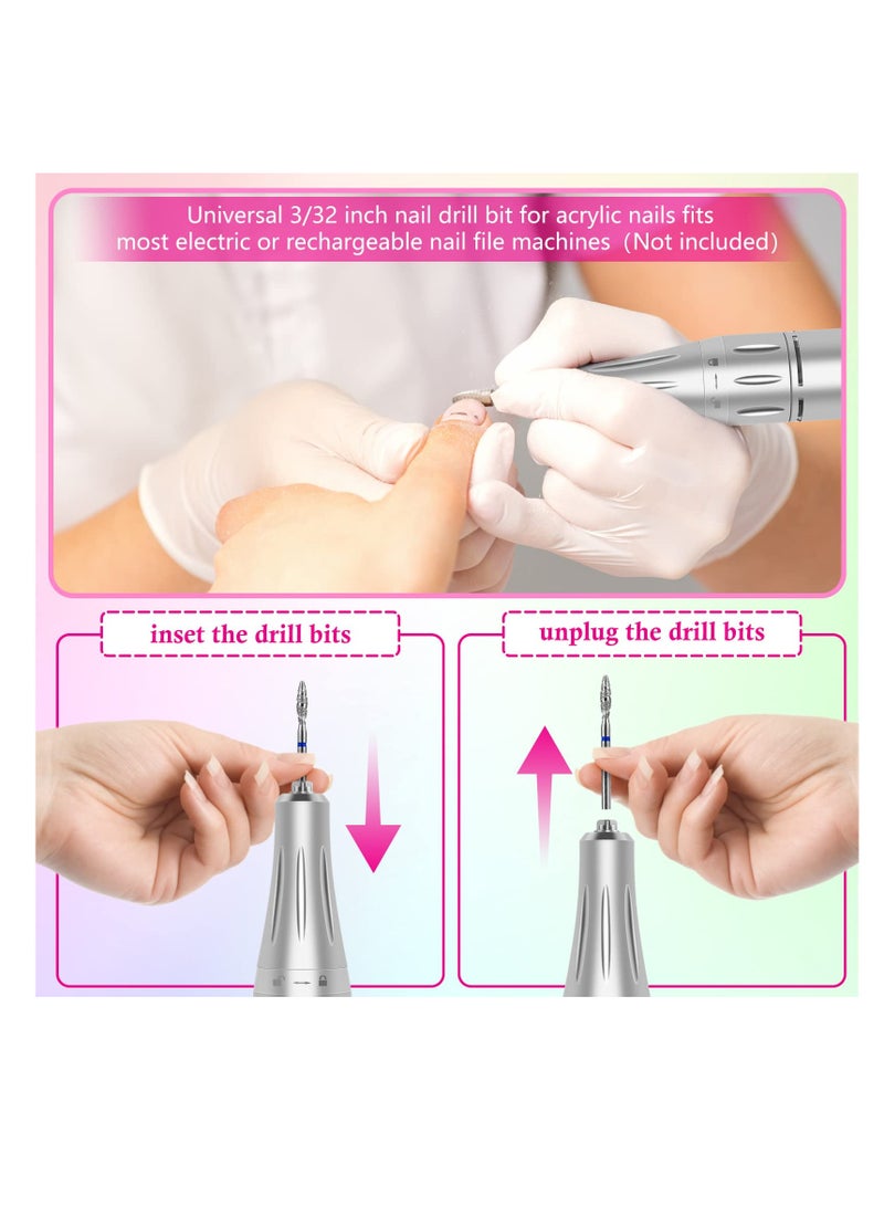 عربست مجموعة من 25 مسمار كليبرز ، مع حالة المحمولة الوردي كربيد التنغستن السيراميك مسمار كليبرز الماس مزيل الكيراتين - Image 3