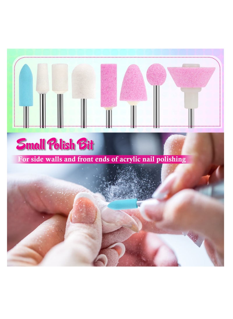 عربست مجموعة من 25 مسمار كليبرز ، مع حالة المحمولة الوردي كربيد التنغستن السيراميك مسمار كليبرز الماس مزيل الكيراتين - Image 2