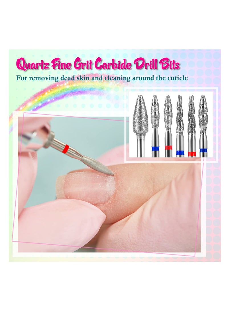 عربست مجموعة من 25 مسمار كليبرز ، مع حالة المحمولة الوردي كربيد التنغستن السيراميك مسمار كليبرز الماس مزيل الكيراتين - Image 4