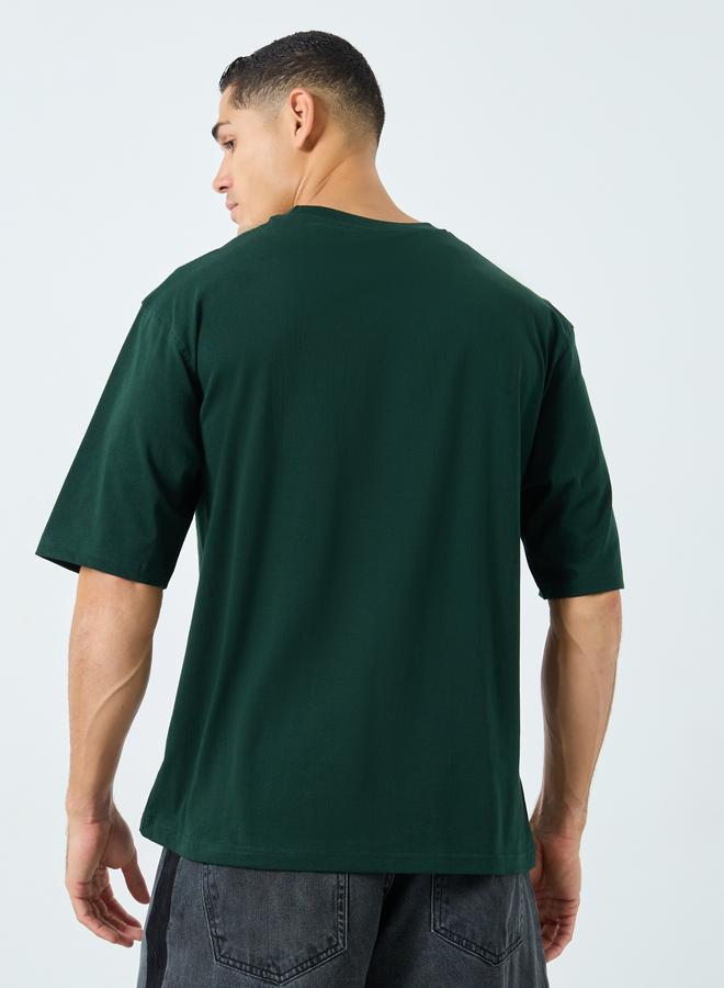 Styli Men Oversized Mock Neck T-Shirt - Image 4