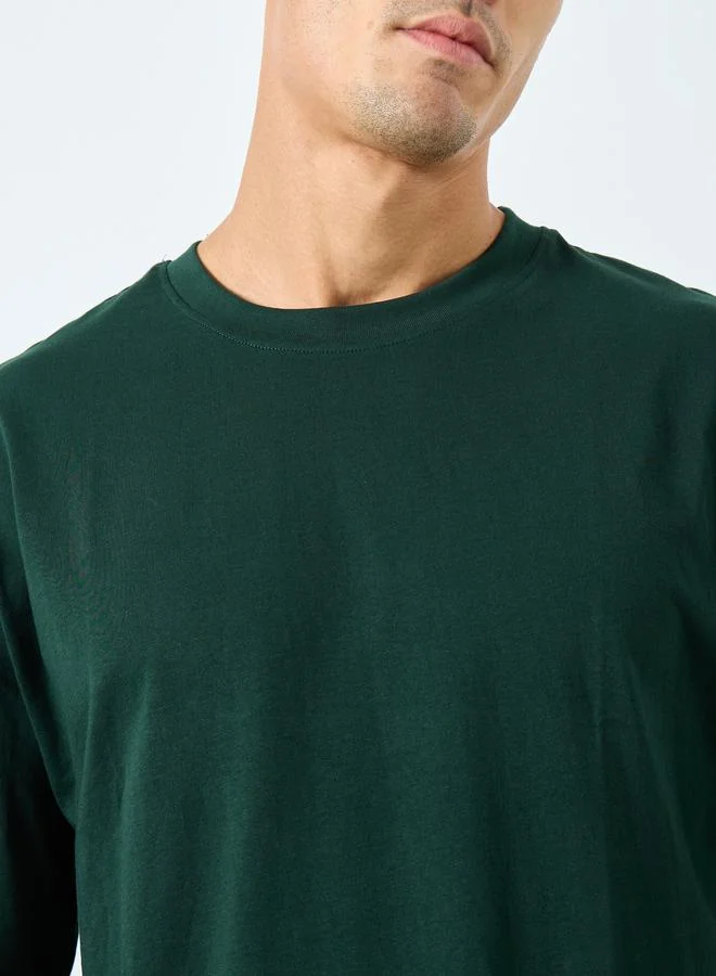 Styli Styli Men Oversized Mock Neck T-Shirt