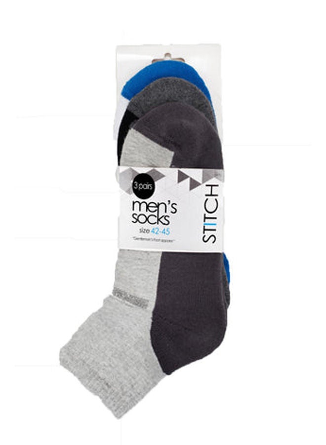 STITCH Men's Pack of 3 Half Terry L-Shape Casual Socks - Image 2