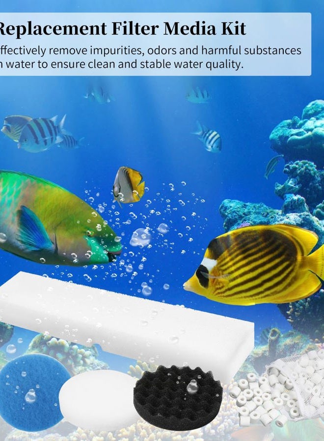 Tofcbye 28 Pcs Replacement Filter Media Kit Fit for Fluval FX2/FX4/FX5/FX6 Aquarium Filters Including 4 Media Bag, 6 Carbon Foam Pad, 4 Bio-Foam Pads, 6 Foam Block, 6 Water Polishing Pad, 2 Silicone Lube - Image 5