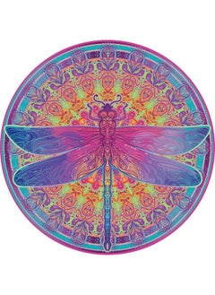 Puzzle Zentangle Dragonfly 1000 Pieces Vivid Dragonfly Round Mandala Puzzle Color Challenge Jigsaw Puzzles