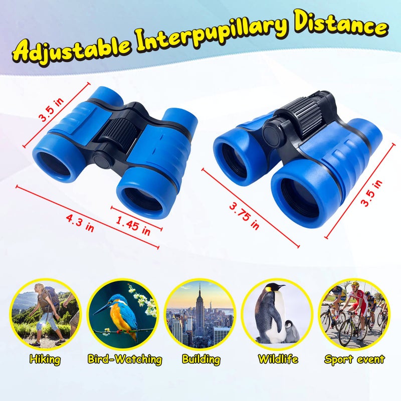 ESSENSON Binoculars for Kids Toys Gifts for Age 3-12 Years Old Boys Girls Kids Telescope Outdoor Toys for Sports and Outside Play Hiking, Bird Watching, Travel, Camping, Birthday Presents (Dark Blue) - Image 3