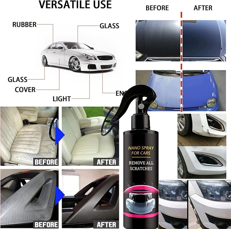 woobles Sorakarake Car Scratches Repair Nano Spray,Nano Car Scratch Removal Spray,Car Quick Repair Nano Spray,Nano Car Scratch Repair Spray,Car Scratch Repair Nano Spray (1PCS-120ML) - Image 5