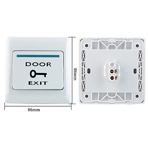 LIBO Smart Home LIBO Full Set Kit of RFID Access Control Keypad 125KHz with DC12V Electric Lock Electronic Bolt Lock, 3A Power Supply, Exit Button, 10pcs ID Key Cards - Image 4