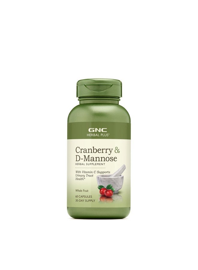 GNC Herbal Plus Cranberry D-Mannose, 60 capsules - Image 1