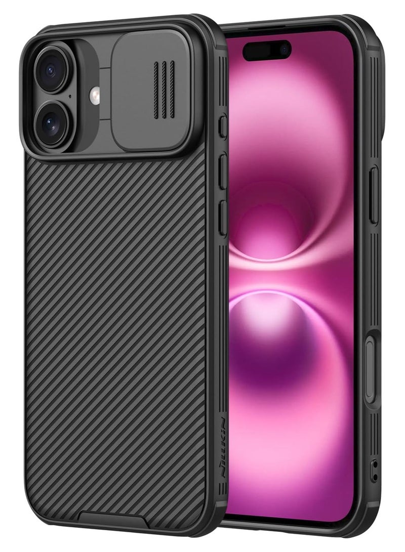 Nillkin Case Cover CamShield Pro  Case With Slide Camera For Iphone 16   (Black) - Image 1