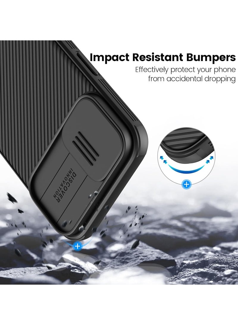 Nillkin Case Cover CamShield Pro  Case With Slide Camera For Iphone 16   (Black) - Image 2