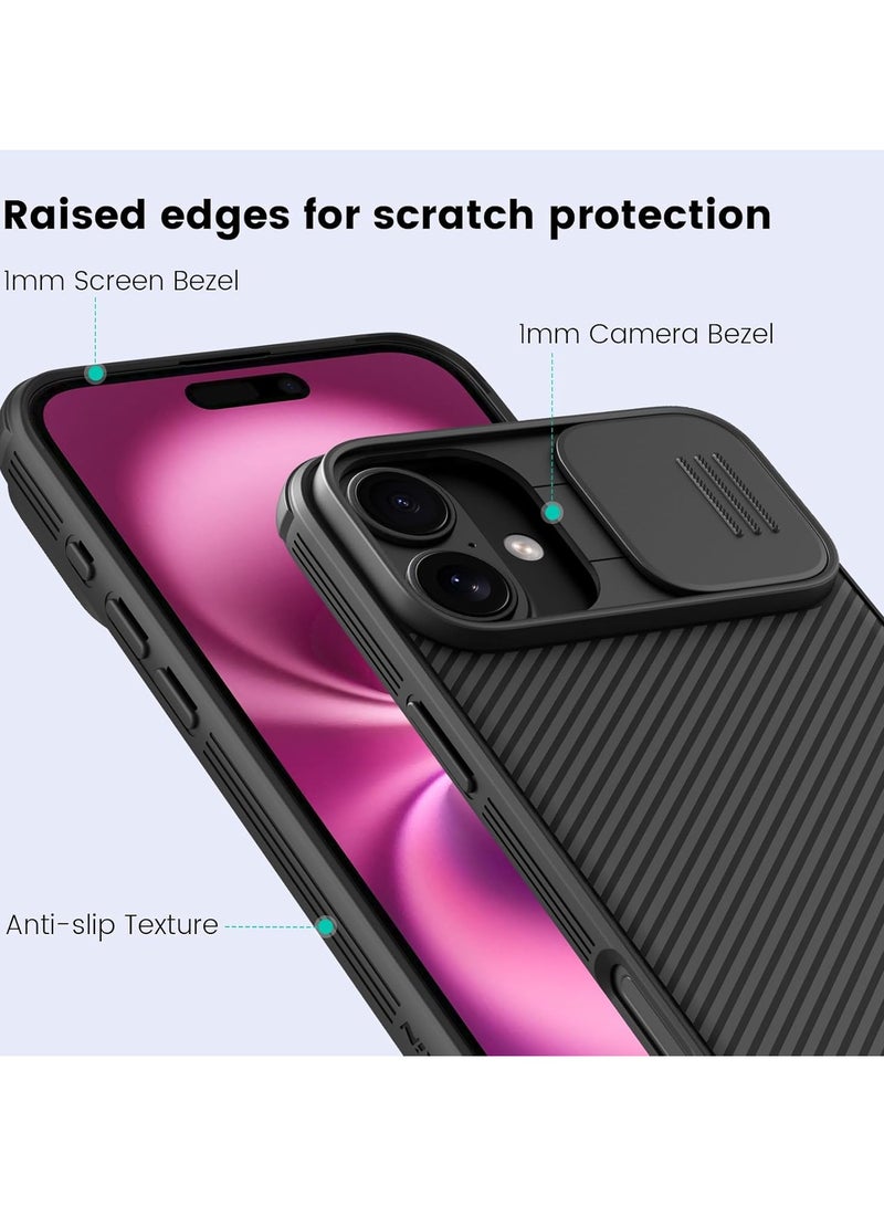Nillkin Case Cover CamShield Pro  Case With Slide Camera For Iphone 16   (Black) - Image 4