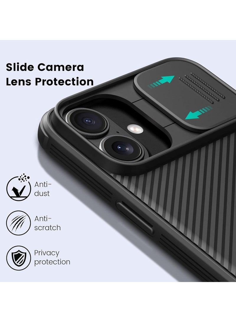 Nillkin Case Cover CamShield Pro  Case With Slide Camera For Iphone 16   (Black) - Image 5
