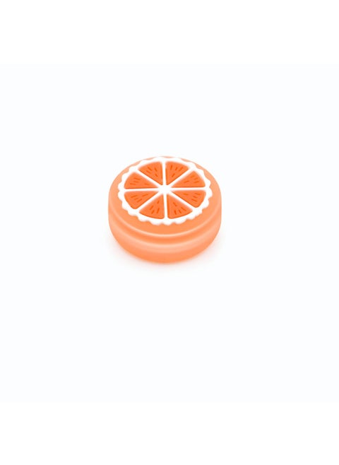 Nintendo Switch Rocker Button Cap Jelly Luminous Cap Switch Handle 3D Protective Cap-Product Color:Ice Sugar Orange (Orange)