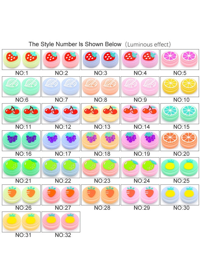 Nintendo Switch Rocker Button Cap Jelly Luminous Cap Switch Handle 3D Protective Cap-Product Color:Ice Sugar Orange (Orange)