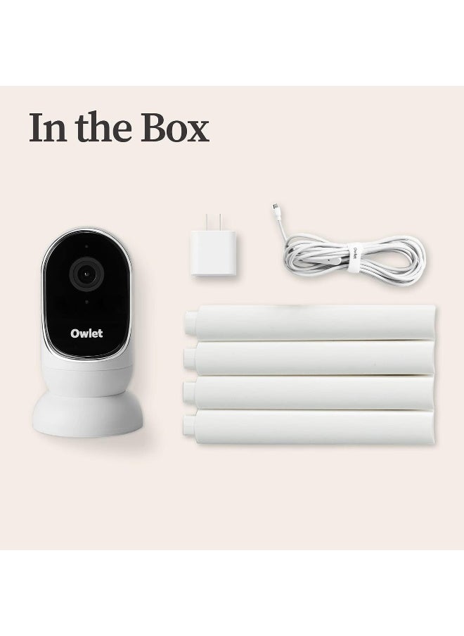 Owlet - Owlet Cam Smart Baby Monitor - HD Video Monitor with Camera, Wide Angle Lens, Audio and Background Sound, Encrypted WiFi, Motion and Sound Notifications, Humidity, Room Temp, Night Vision, 2-Way Talk - Image 1