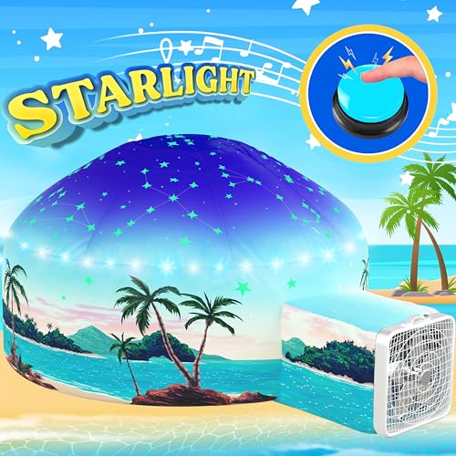 W&O WO Starlit Oasis with LED Lights  Sound  GlowinTheDark Constellations for an Enchanting Stargazing Adventure  for Kids Ages 312 Fan Not Included - Image 1