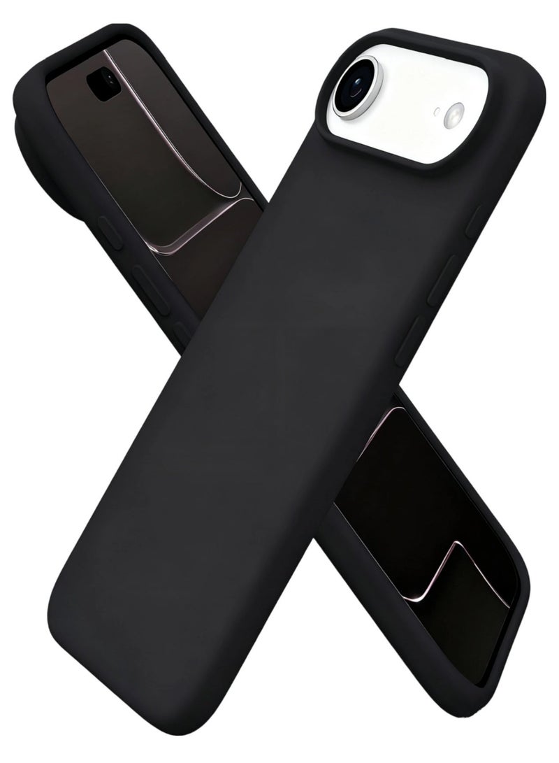 Aookay Compatible with iPhone Air Case, Silky and Soft Touch Series Premium Soft Liquid Silicone Rubber Full-Body Protective Bumper Case for iPhone Air (Black) - Image 1