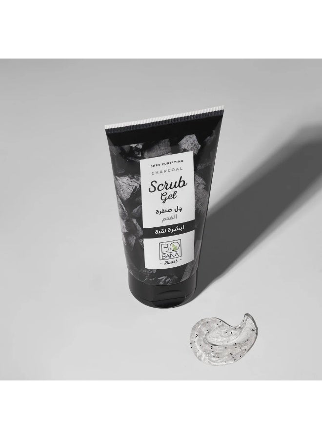BOBANA Charcoal Scrub (150ml) – Deep Cleansing, Exfoliating & Detoxifying Face & Body Scrub – Natural Black Charcoal for Glowing Skin - Image 3