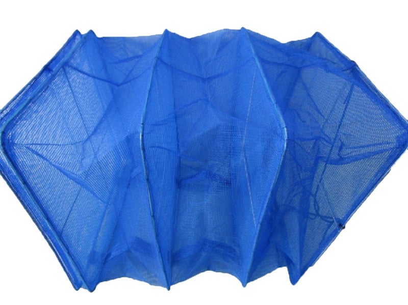 Winterworm 3 Layer High-quality Non-toxic Nylon Netting Collapsible Mesh Hanging Drying Dry Rack Net Food Dehydrator Receive Storage Carrying Bag-Blue (35X35cm/13.8X13.8inch)  - Image 2