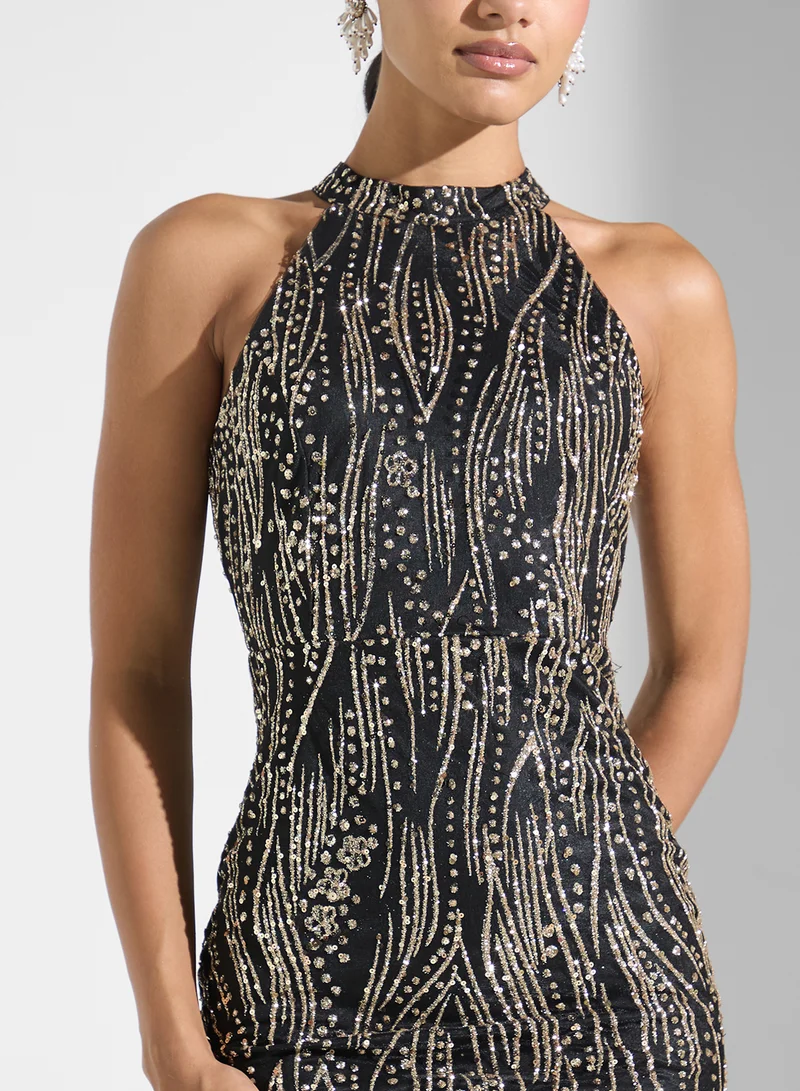 Ella Limited Edition Halter Neck Gown Dress