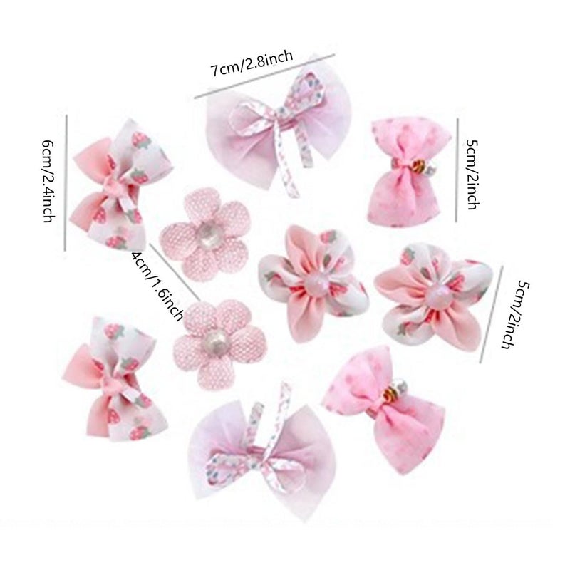 Ewandastore 50 Pcs Baby Girls Hair ClipsChildrens Bow Hair ClipsBaby Flower ClipGirls Hairpins Barrettes Hair Accessories - Image 3