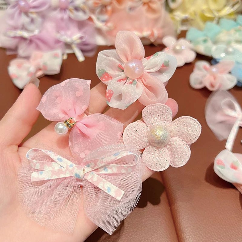 Ewandastore 50 Pcs Baby Girls Hair ClipsChildrens Bow Hair ClipsBaby Flower ClipGirls Hairpins Barrettes Hair Accessories - Image 4
