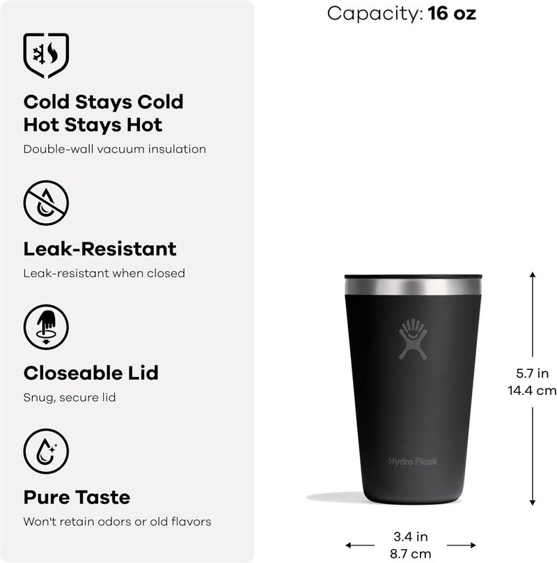 Hydro Flask All Around Insulated Tumbler Harbor Blue, 470ml - Image 3