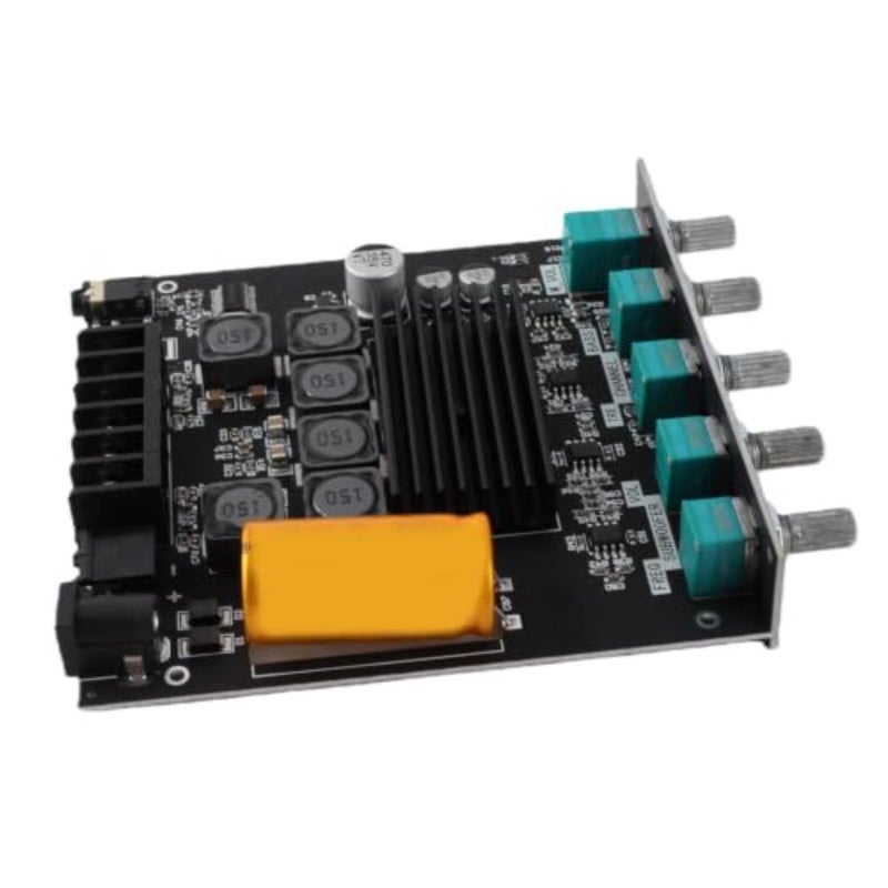 High Power Amplifier Board for 2.1 Channel Audio Systems, Aluminum Alloy Housing, Black, Bluetooth 5.0 with Digital Signal Processing - Image 5