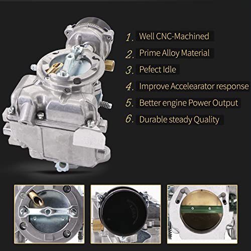 KIPA Carburetor For Carter YF Type, Fits for Ford 240 250 300 YF C1YF 6 Cylinder CIL Engine 1975-1982 D5TZ9510AG Replace # RSC-300A 6307S 6054 6055 6-736 6056 6057 6058 6059 - Image 5