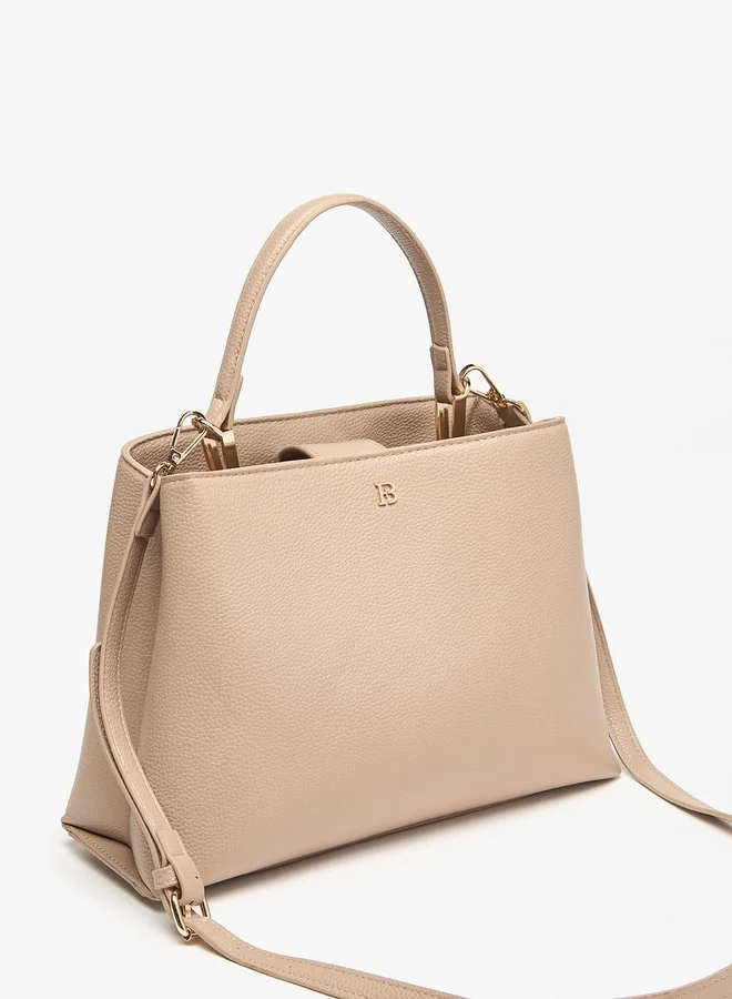 Flora Bella By Shoexpress Women Textured Tote Bag with Magnetic Closure and Double Handle
