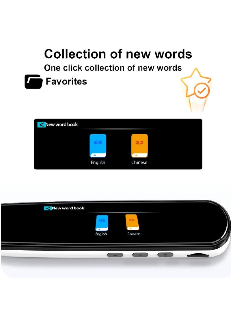 ELTRAZONE - Translator Pen Scanner Pen 134 Language Translator Device 3.38 Inch Full Touch IPS Screen OCR Text To Speech Image Scanner To Text Wifi Wireless Reading Pen With Camera And Speaker For Dyslexia 9 Language Offline Translator With 8GB Internal Storage  Translation Pen White - Image 1